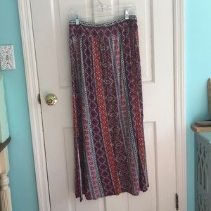Patterned Maxi Skirt